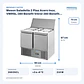 Meson Saladette 2 Ptas Acero Inox. VMRSL-380 Benefit Vmrsl-380 Benefit Ventus - Miniatura 2