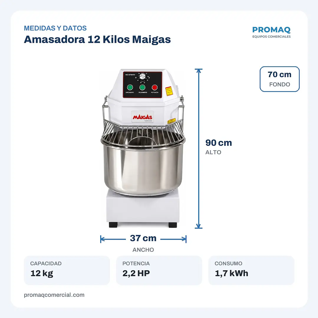 Amasadora 12 Kilos Maigas 2