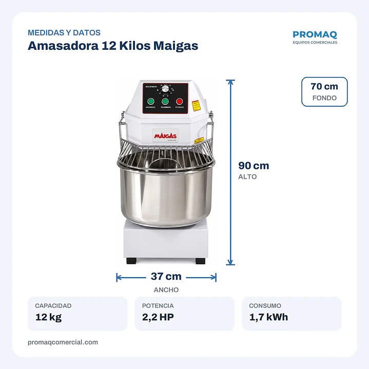 Amasadora 12 Kilos Maigas 2