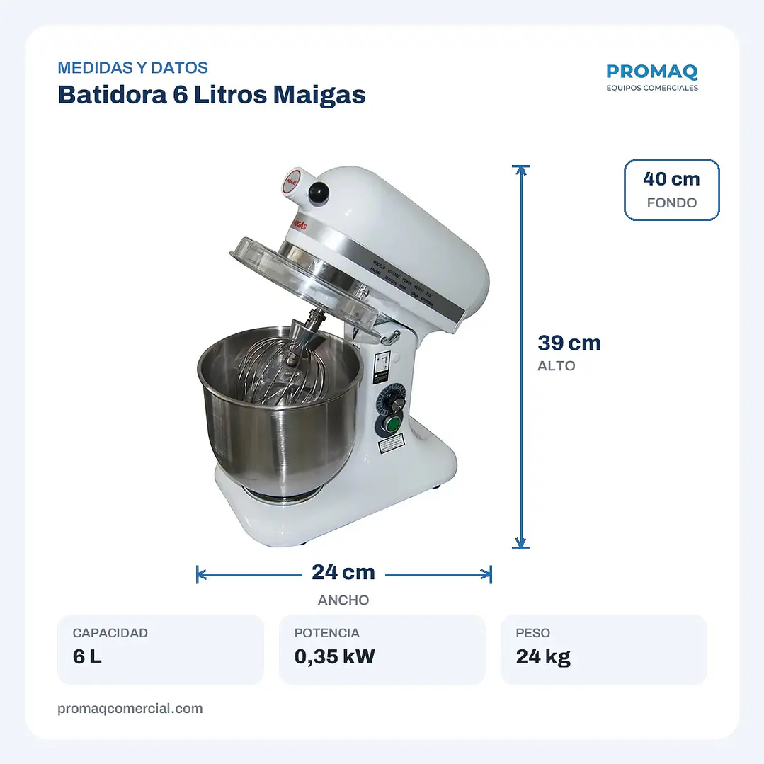 Batidora 6 Litros Maigas 2