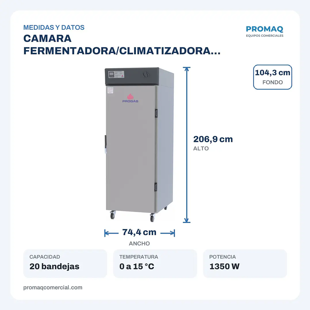 CAMARA FERMENTADORA/CLIMATIZADORA PROGAS 2