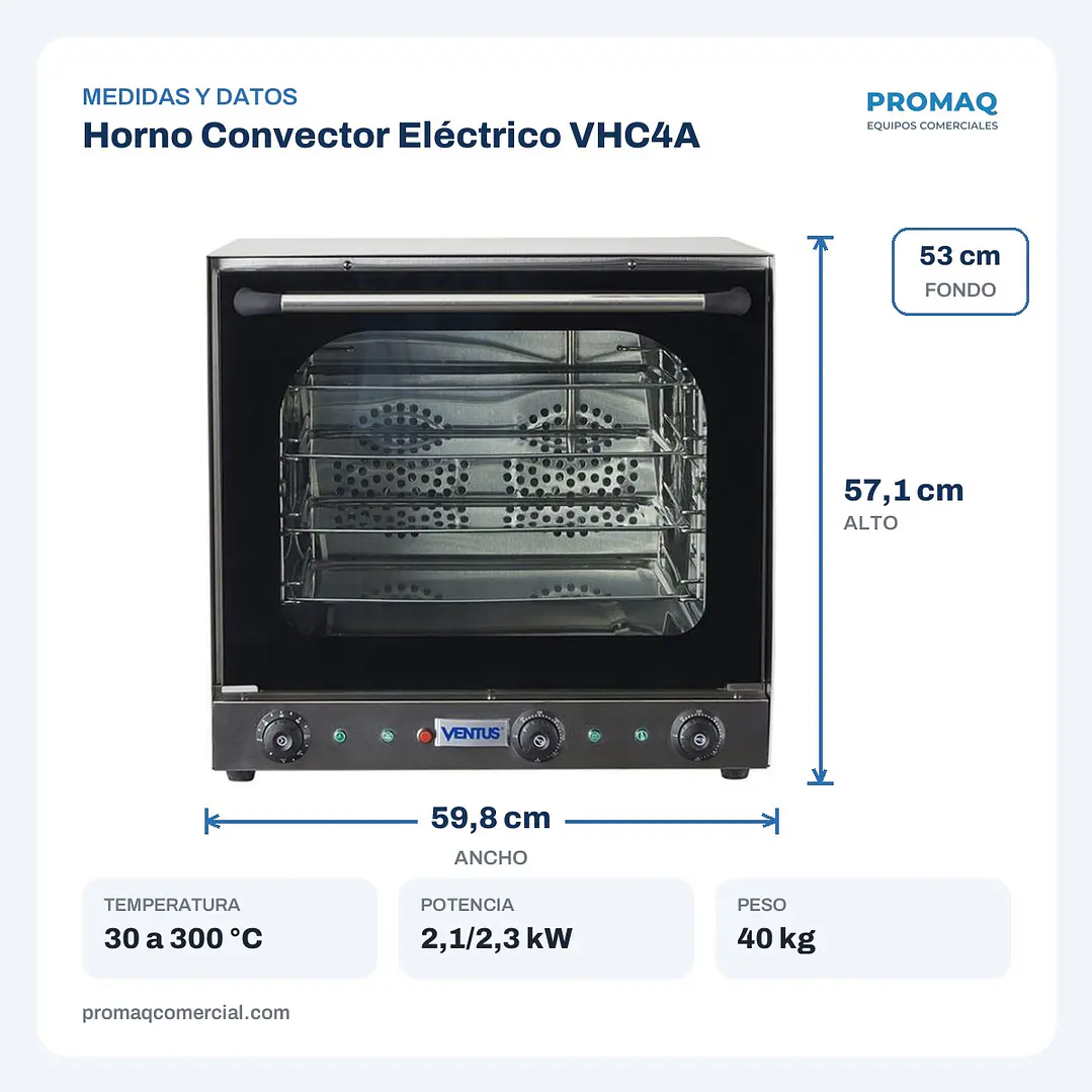 Horno Convector Eléctrico VHC4A 2