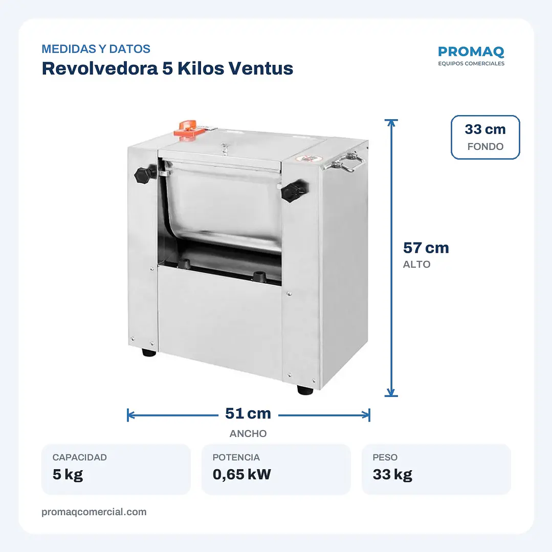 Revolvedora 5 Kilos Ventus 2