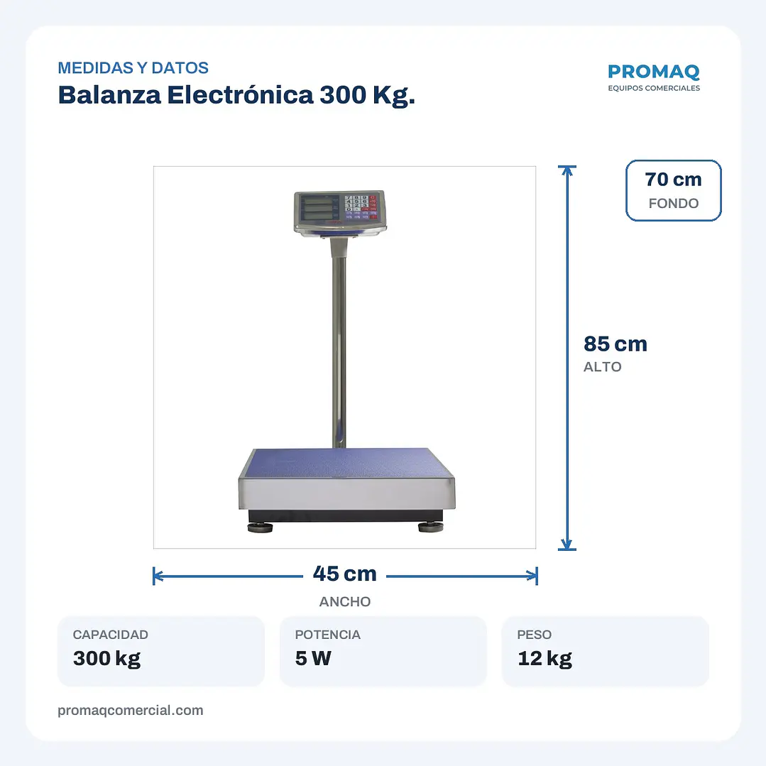 Balanza Electrónica 300 Kg. 2