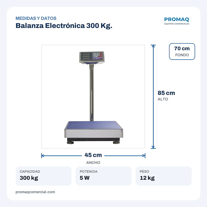 Balanza Electrónica 300 Kg. 2