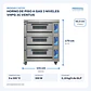 HORNO DE PISO A GAS 3 NIVELES VHPG 3C VENTUS - Miniatura 2