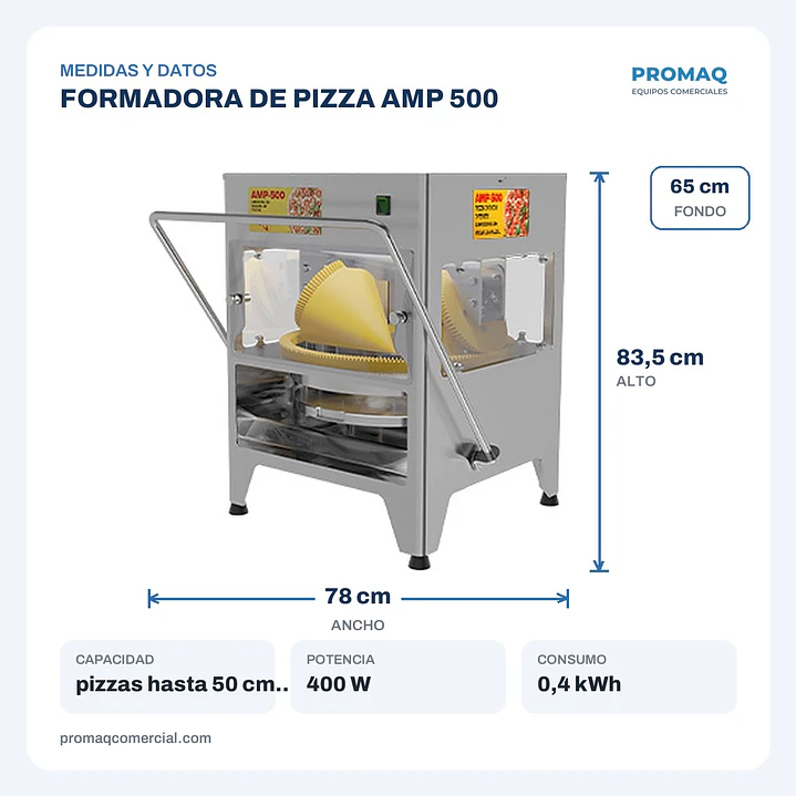 FORMADORA DE PIZZA AMP 500 2