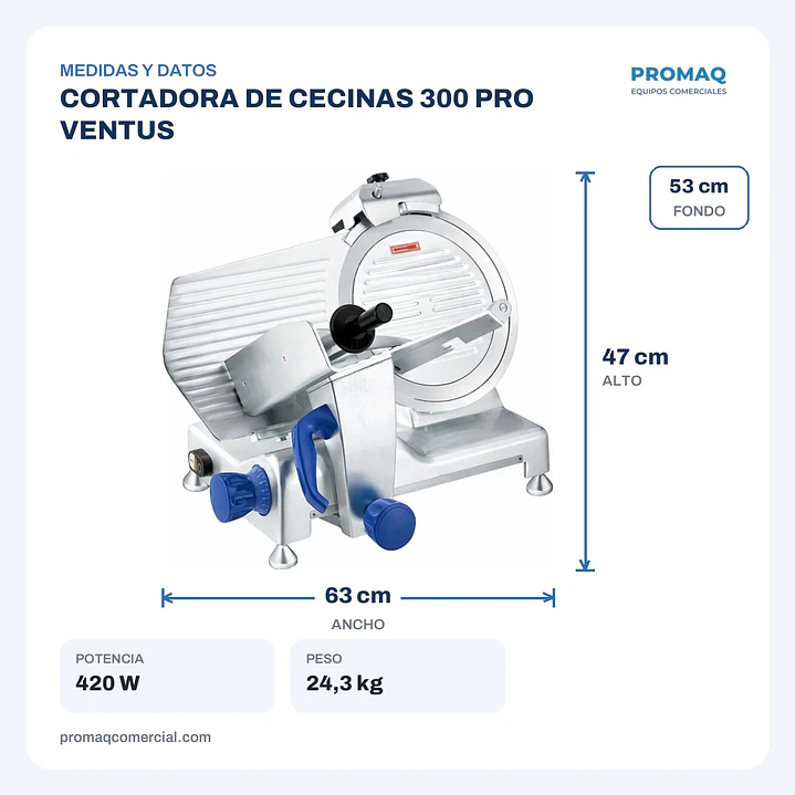 CORTADORA DE CECINAS 300 PRO VENTUS 2