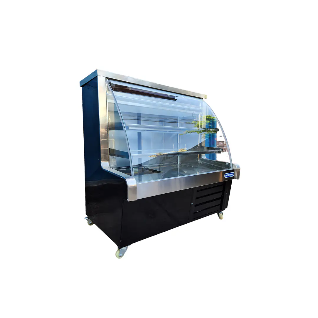 VITRINA REFRIGERADA VIDRIO CURVO 1.0 MTS 3