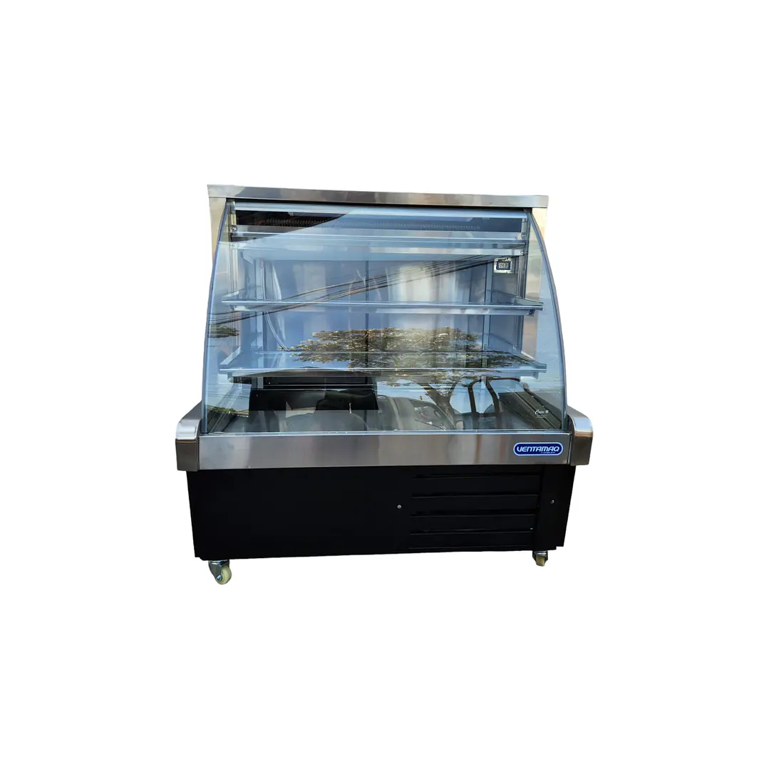 VITRINA REFRIGERADA VIDRIO CURVO 1.0 MTS 4