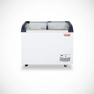 Congeladora Tapa De Vidrio Curvo 420Q Maigas