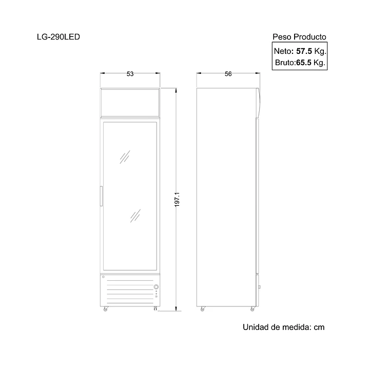 Visicooler LG 290 LED Ventus 3