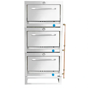 HORNO 3 CAMARA A/INOX 58X65 GLP VHG-3C VENTUS