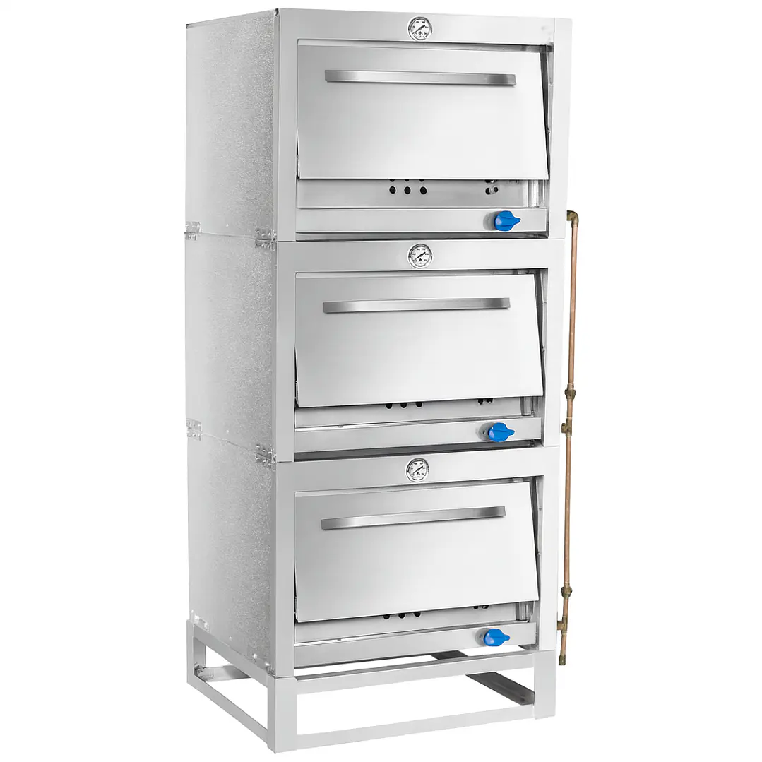 HORNO 3 CAMARA A/INOX 58X65 GLP VHG-3C VENTUS 3