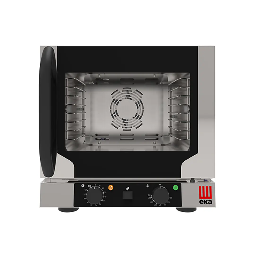 Horno eléctrico ventilado vapor indirecto 4×1/2Gn EKF412NALU Eka 1