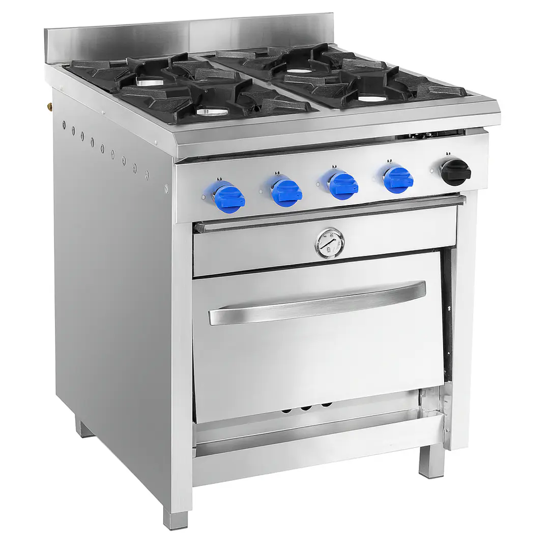 Cocina 4 Platos con Horno 50x50cm Gas Natural VCG-4P50 GN VENTUS 3