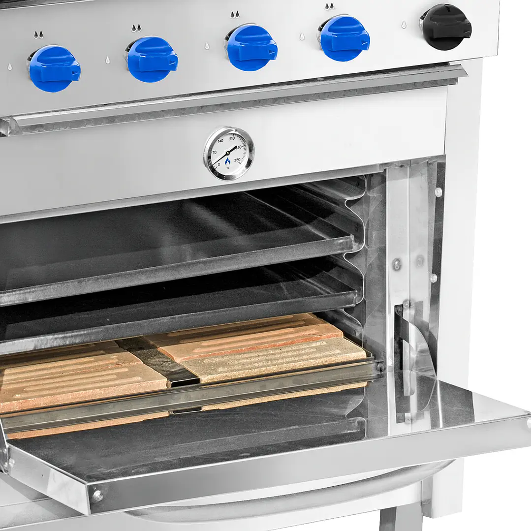 Cocina 4 Platos con Horno 50x50cm Gas Natural VCG-4P50 GN VENTUS 4