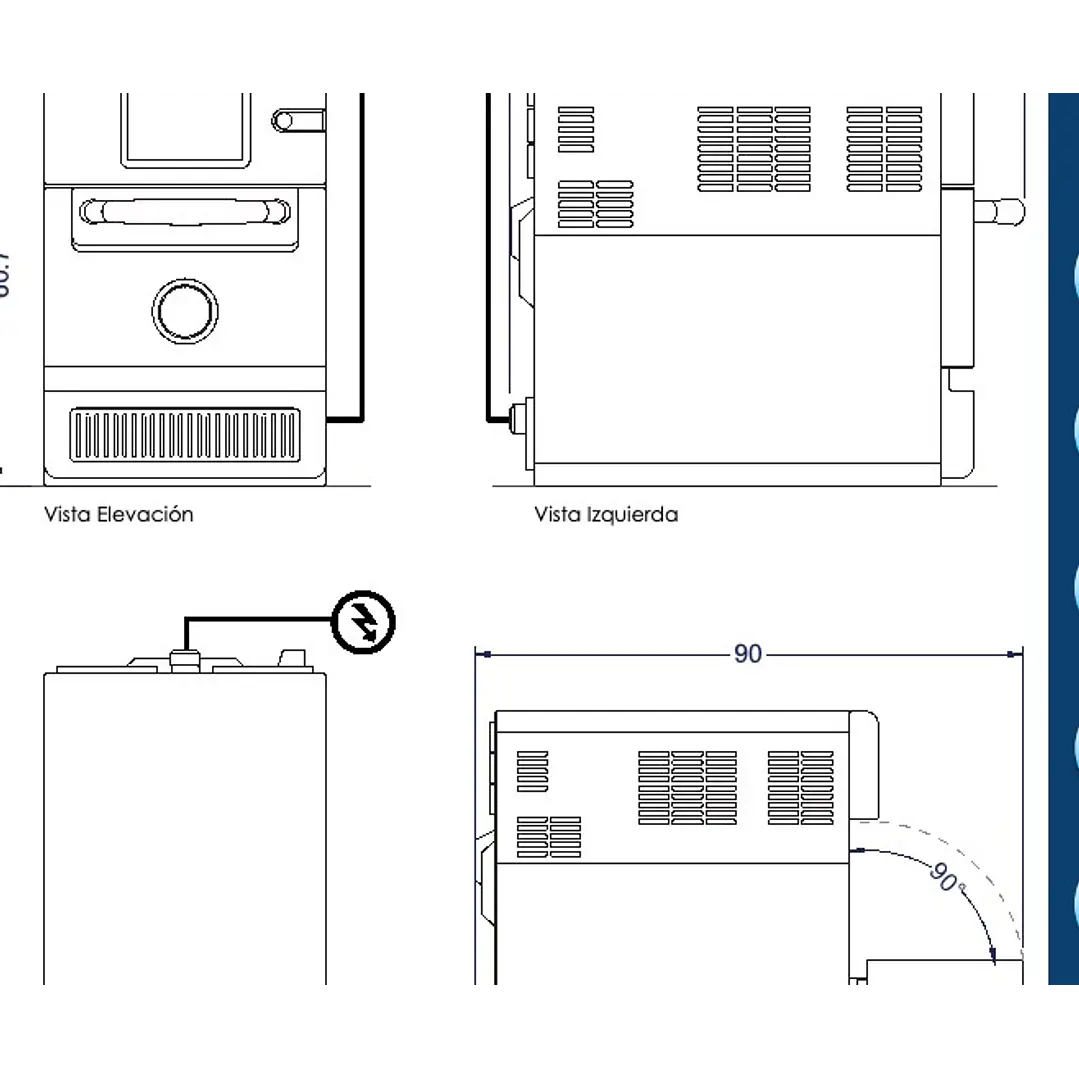 Horno cocción acelerada 3000W VHCA-1000 Ventus 3