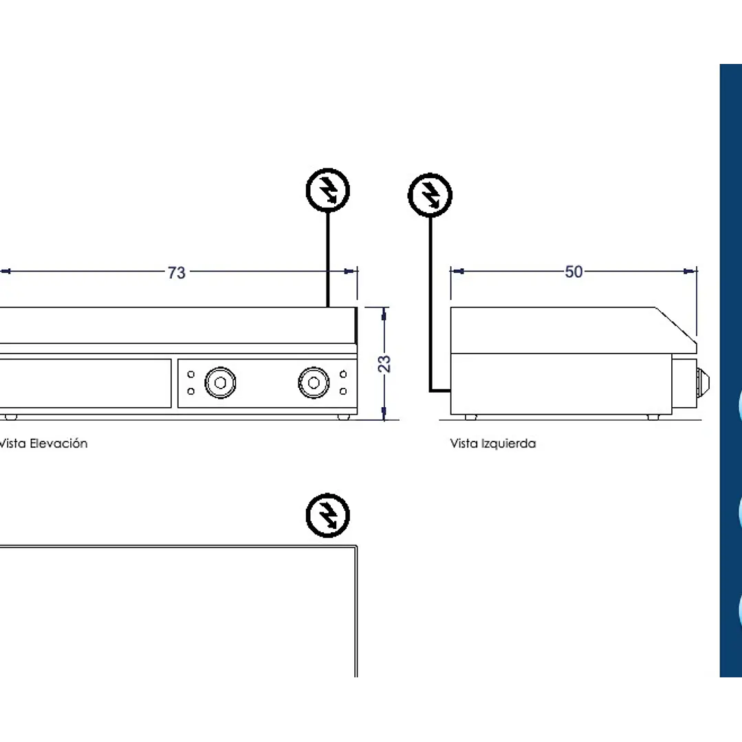 Plancha Churrasquera Sobremeson Electrica Vpc-820 Ventus 5