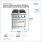 Cocina 4 Platos con Horno 50x50cm Gas Licuado VCG-4P50 GLP VENTUS - Miniatura 2