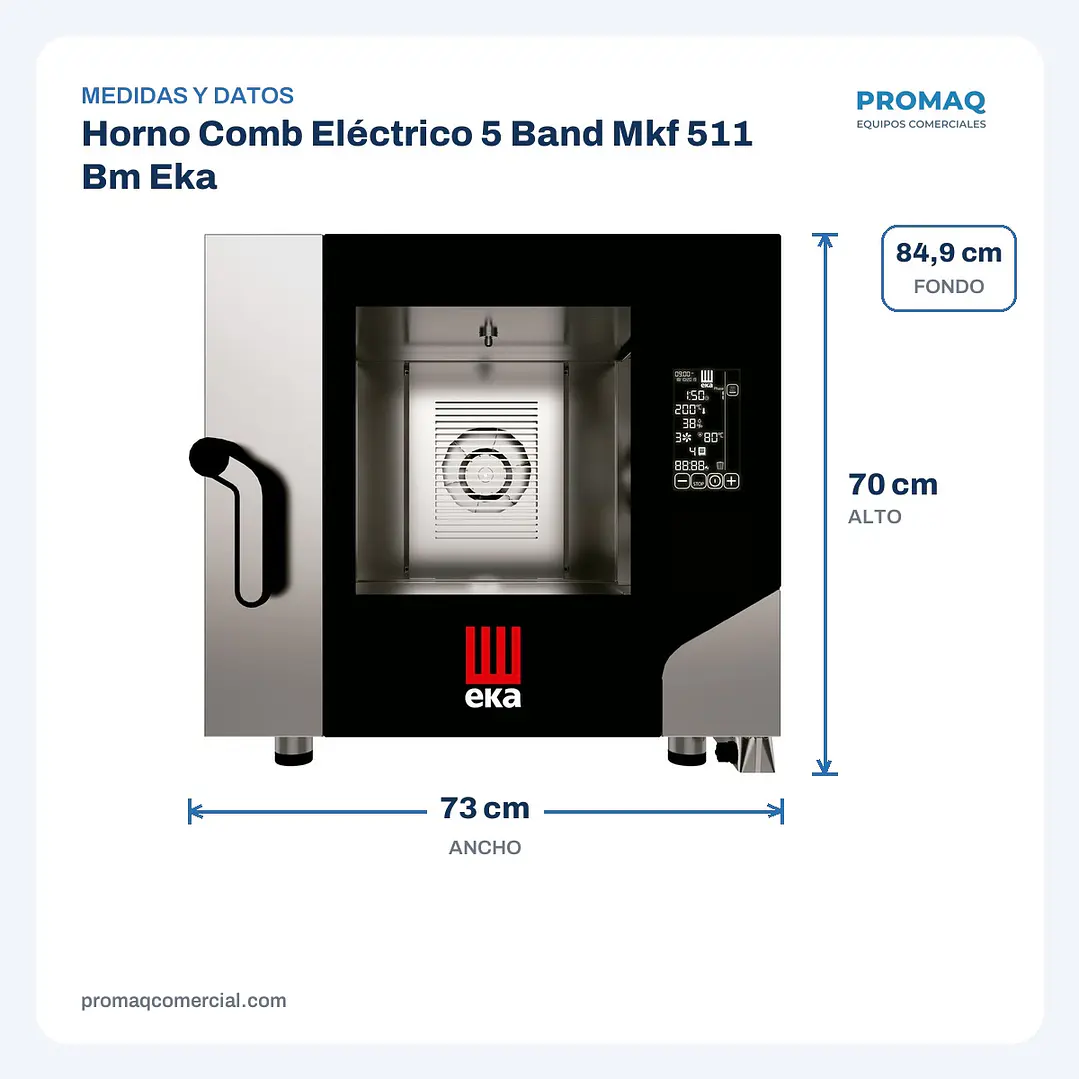 Horno Comb Eléctrico 5 Band Mkf 511 Bm Eka 2