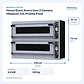 Horno Elect.Acero Inox 2 Camara Hbasicxl-33L Prisma Food - Miniatura 2