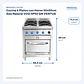 Cocina 4 Platos con Horno 50x50cm Gas Natural VCG-4P50 GN VENTUS - Miniatura 2