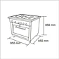 Cocina Industrial 5 Platos 1 Horno Maigas - Miniatura 5