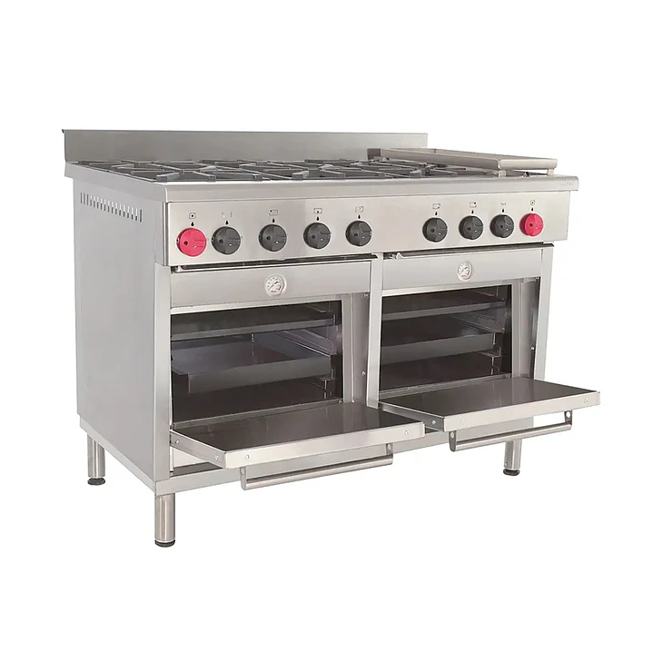 Cocina Industrial 6 Platos 2 Hornos Churrasquera Maigas 3