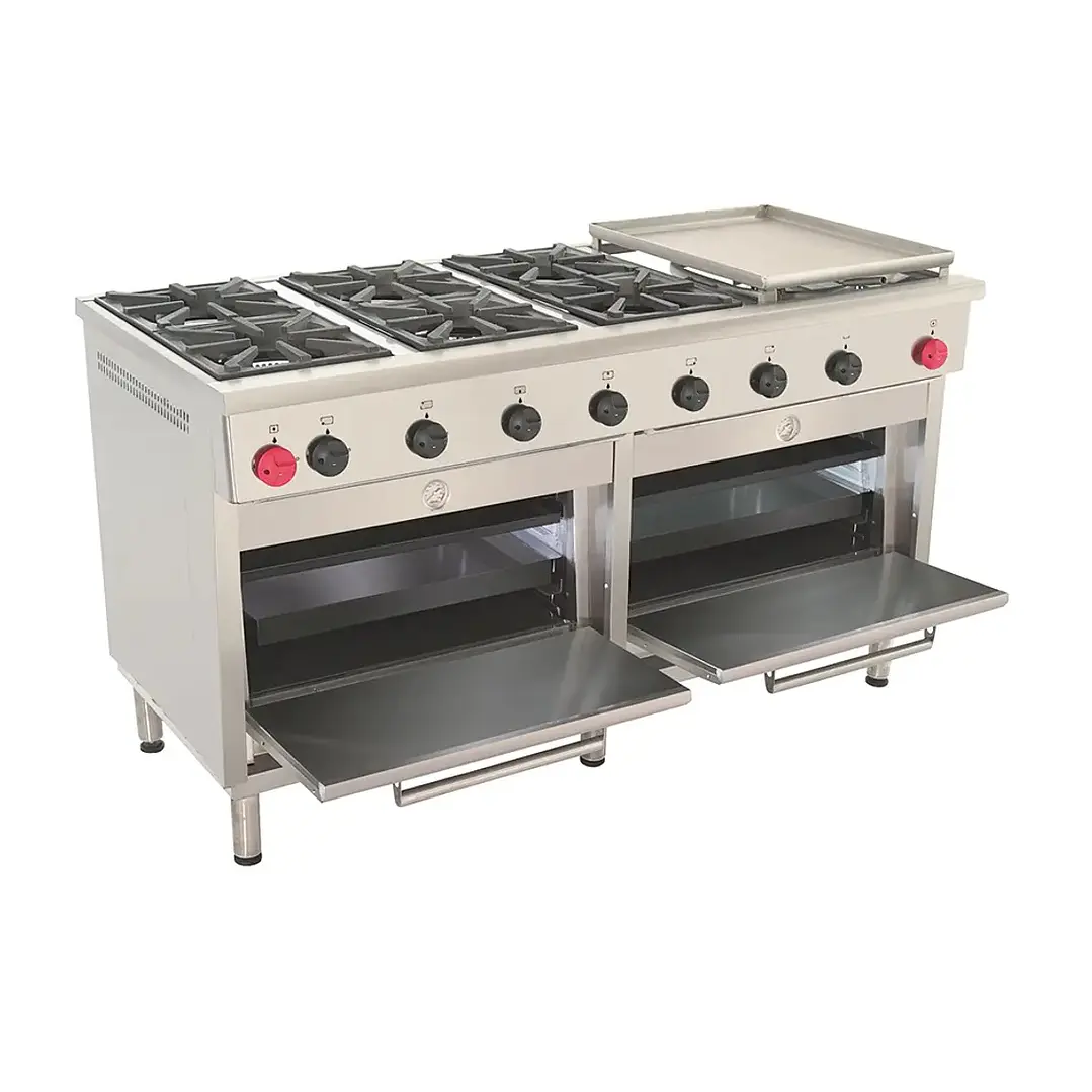 Cocina Industrial 6 Platos 2 Hornos Churrasquera Grande Maigas 3