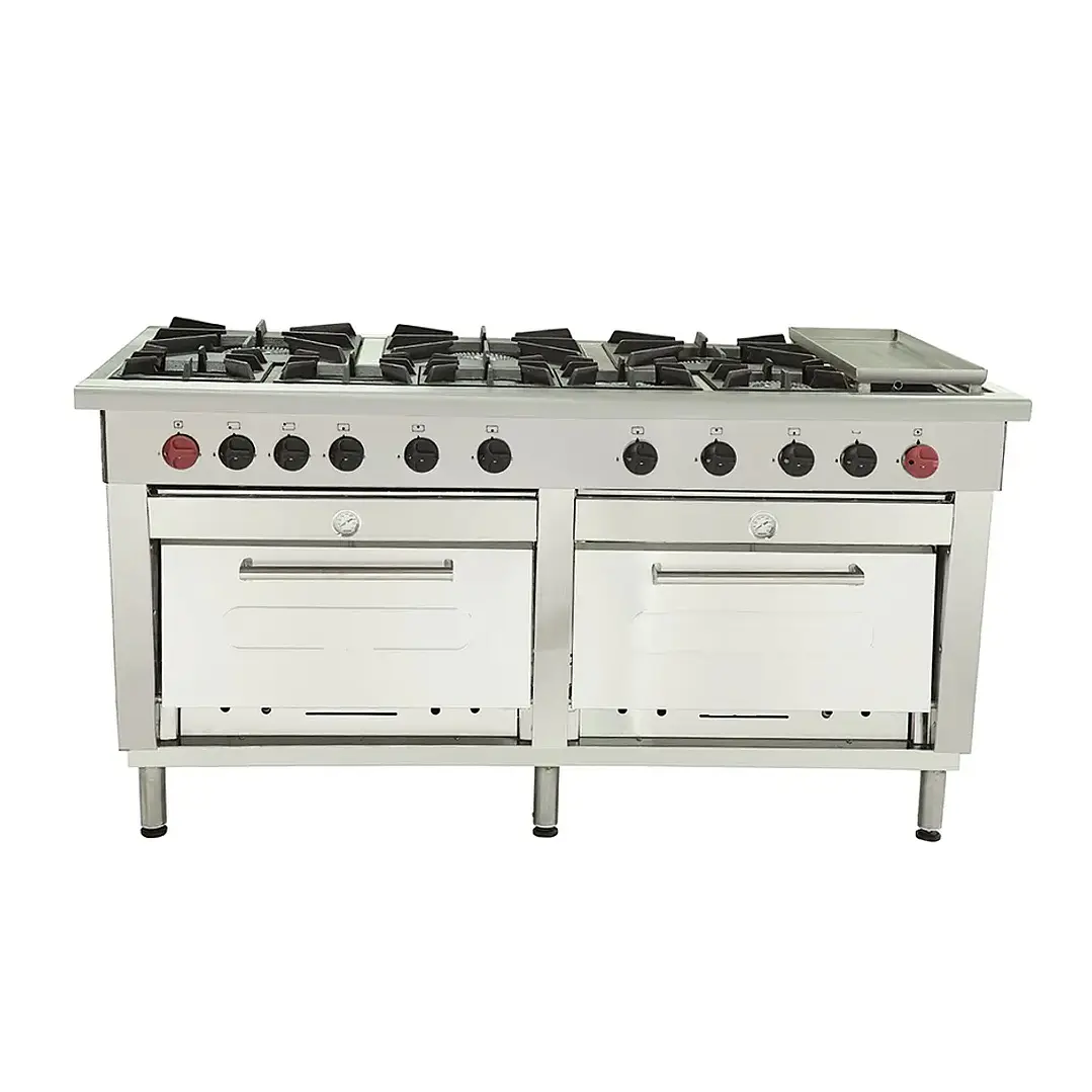 Cocina Industrial 8 Platos 2 Hornos Churrasquera Maigas 4
