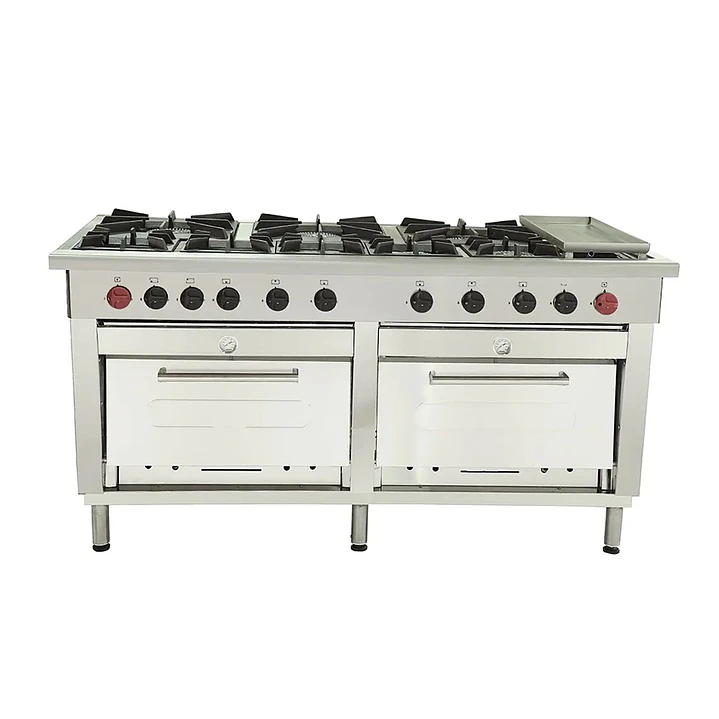Cocina Industrial 8 Platos 2 Hornos Churrasquera Maigas 4