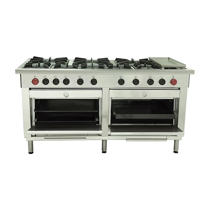 Cocina Industrial 8 Platos 2 Hornos Churrasquera Maigas 5