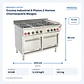 Cocina Industrial 6 Platos 2 Hornos Churrasquera Maigas - Miniatura 2
