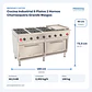 Cocina Industrial 6 Platos 2 Hornos Churrasquera Grande Maigas - Miniatura 2