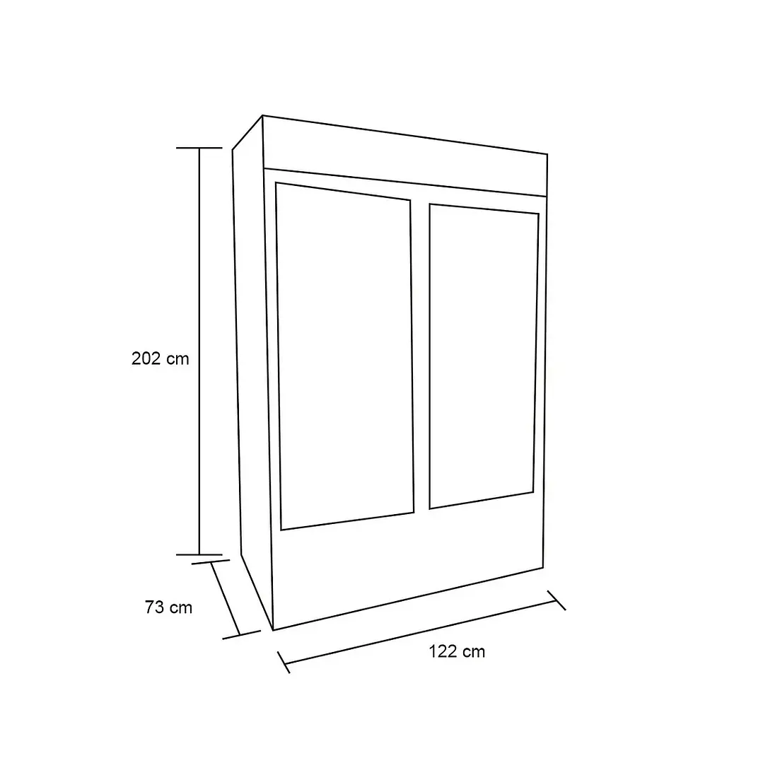Freezer Vertical 2 Puertas de Vidrio 800 Lts FV800 Maigas 3