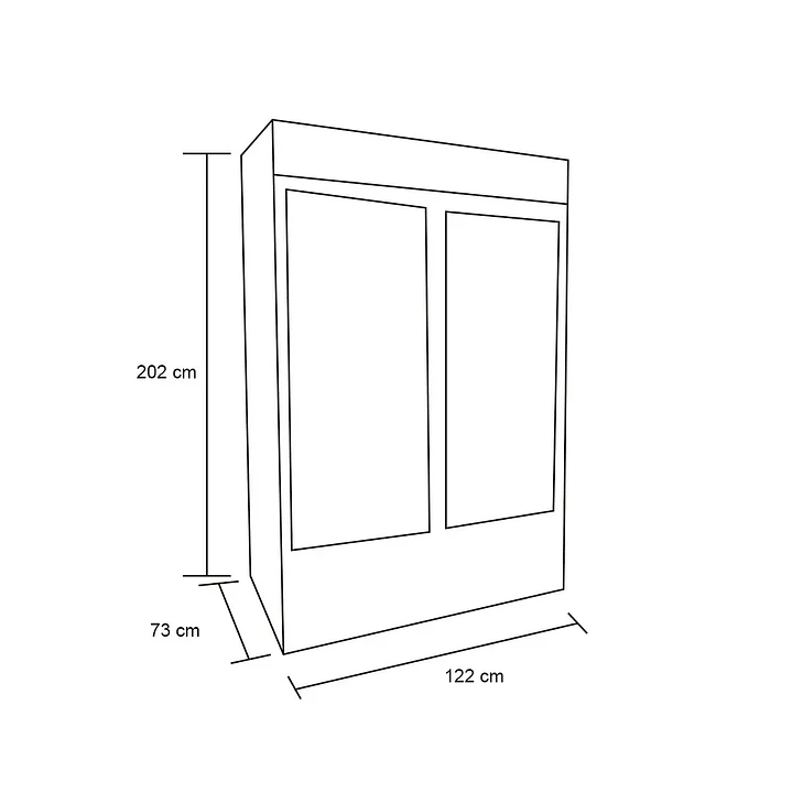 Freezer Vertical 2 Puertas de Vidrio 800 Lts FV800 Maigas 3