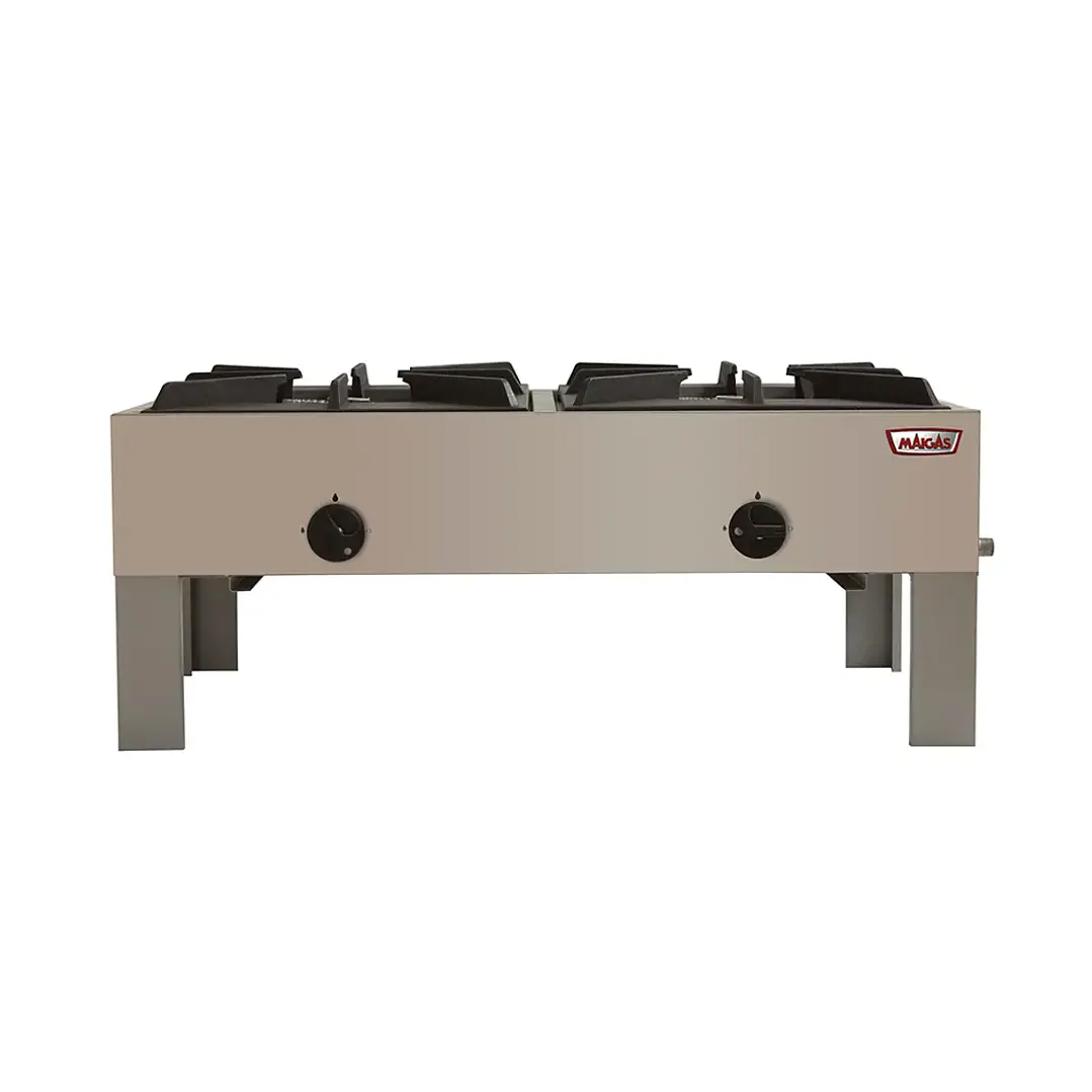 Anafe Industrial 2 Platos Bajo 43x43 Maigas 3