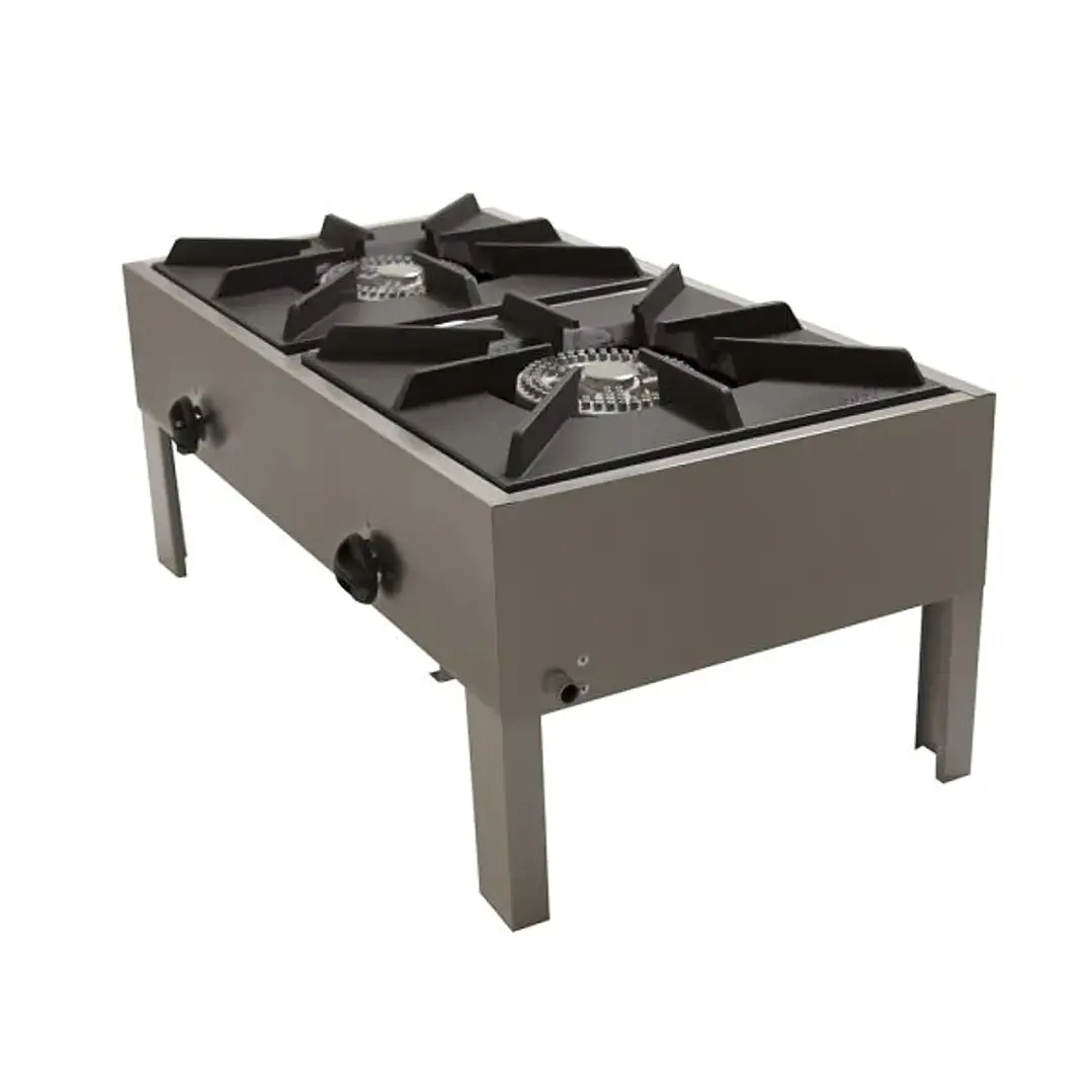 Anafe Industrial 2 Platos Bajo 43x43 Maigas 4