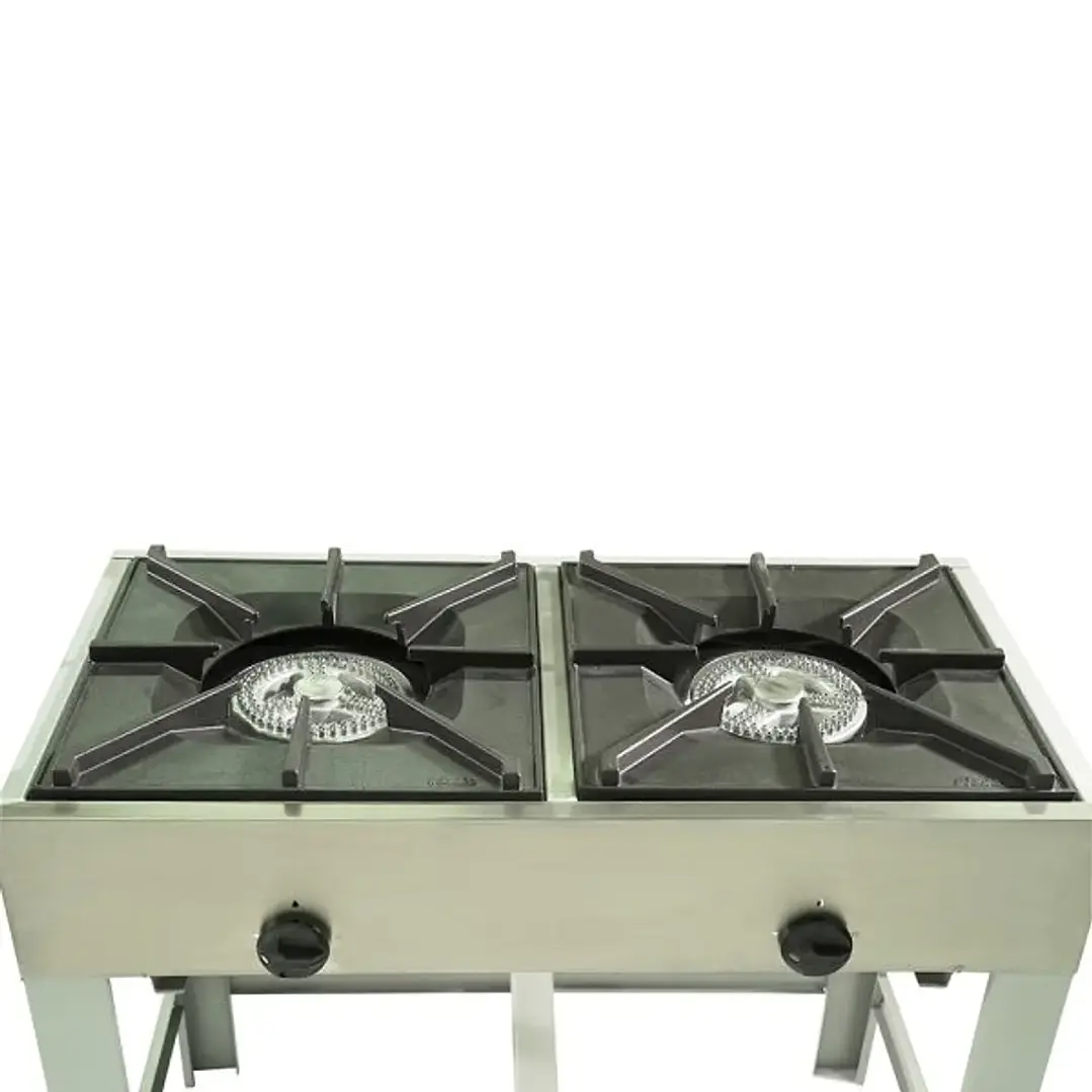 Anafe Industrial 2 Platos Alto 43x43 Maigas 4