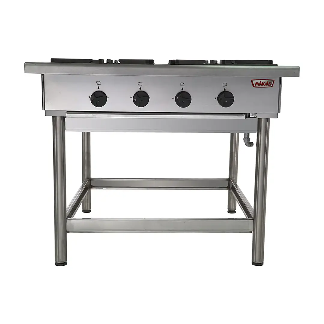 Anafe Industrial 4 Quemadores 43x43 Maigas 3
