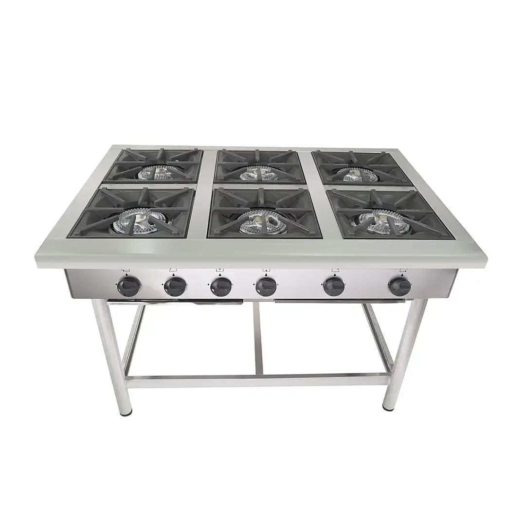 Anafe Industrial 6 Platos 35x35 Casino Maigas 1