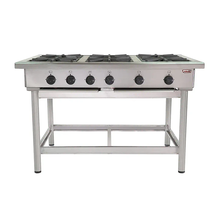 Anafe Industrial 6 Platos 35x35 Casino Maigas 3