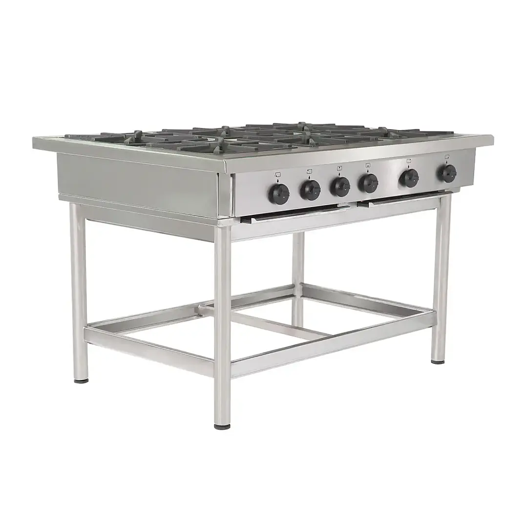 Anafe Industrial 6 Platos 35x35 Casino Maigas 4