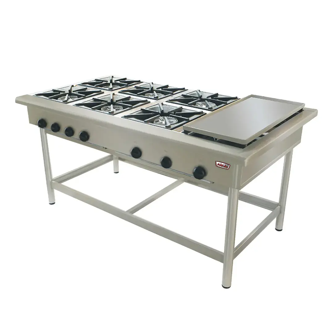 Anafe Industrial 6 Platos 35x35 Churrasquera Maigas 1