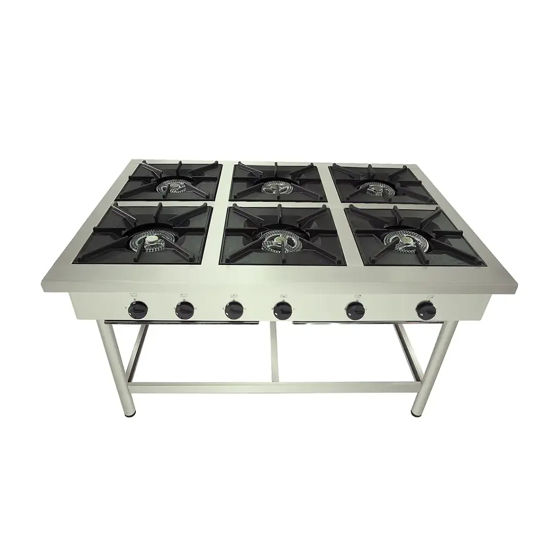 Anafe Industrial 6 Platos 43x43 Casino Maigas 1