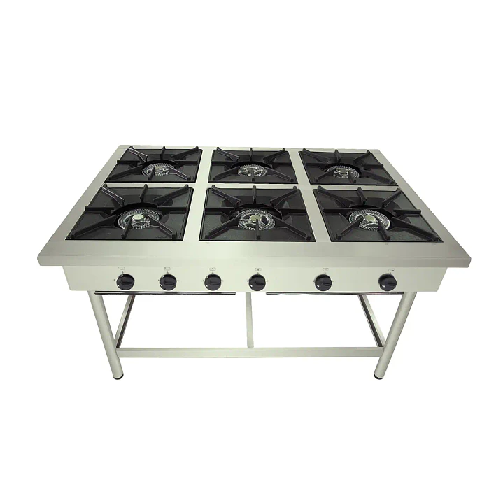 Anafe Industrial 6 Platos 43x43 Casino Maigas 1