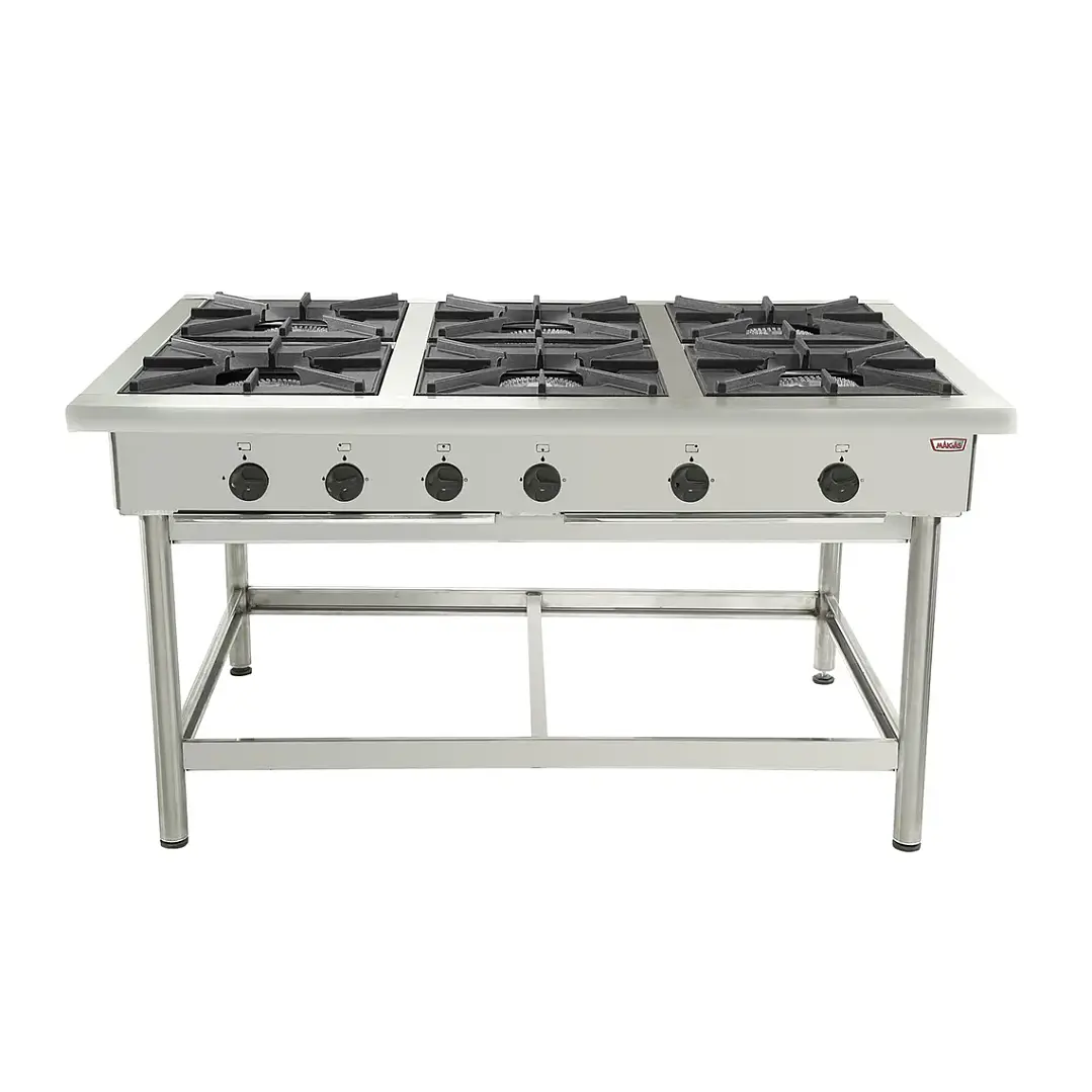 Anafe Industrial 6 Platos 43x43 Casino Maigas 3