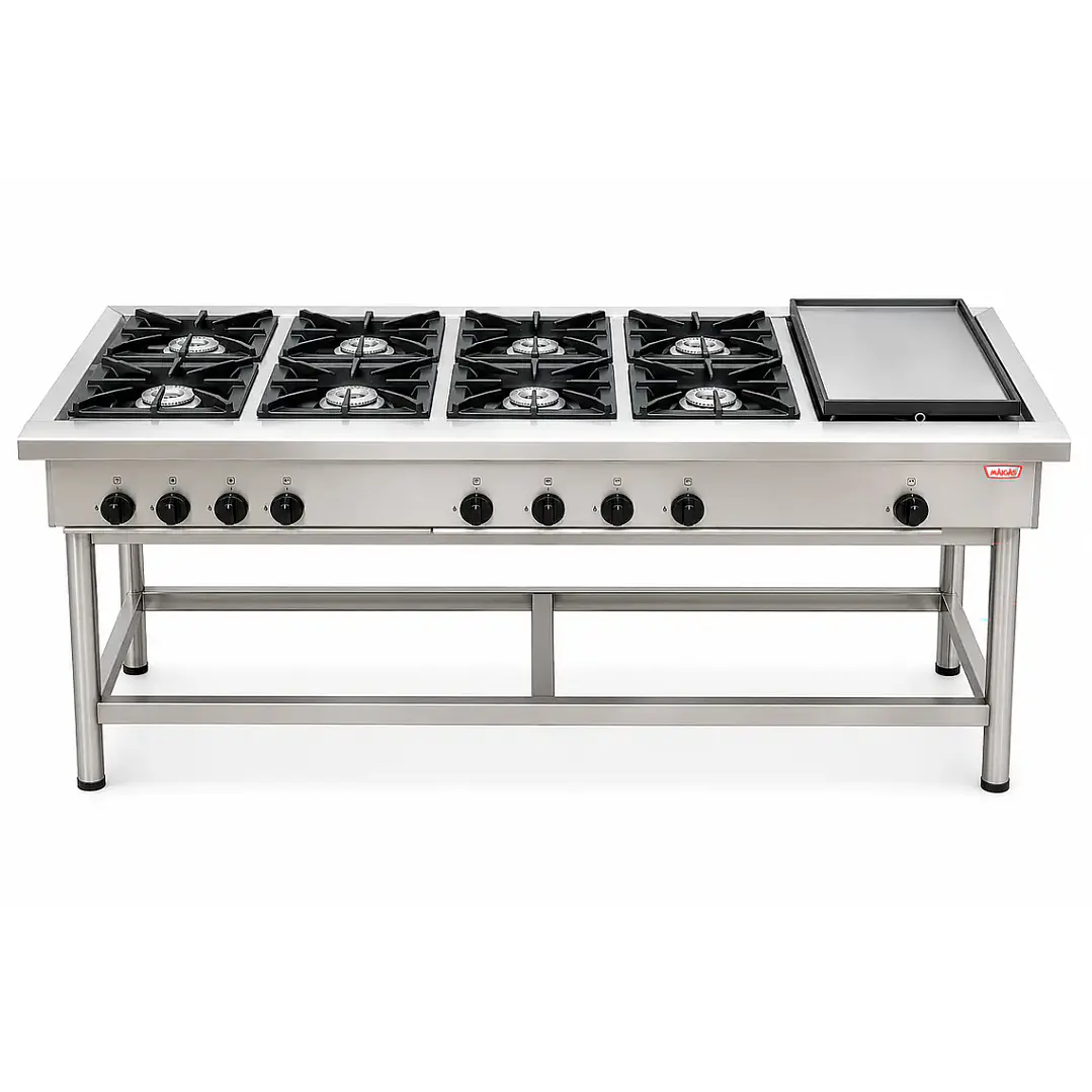 Anafe Industrial 8 Platos 35x35 Churrasquera Maigas 1