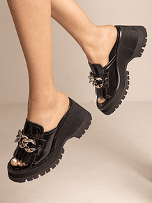Jeffrey Campbell - SMASHED black calf bronze